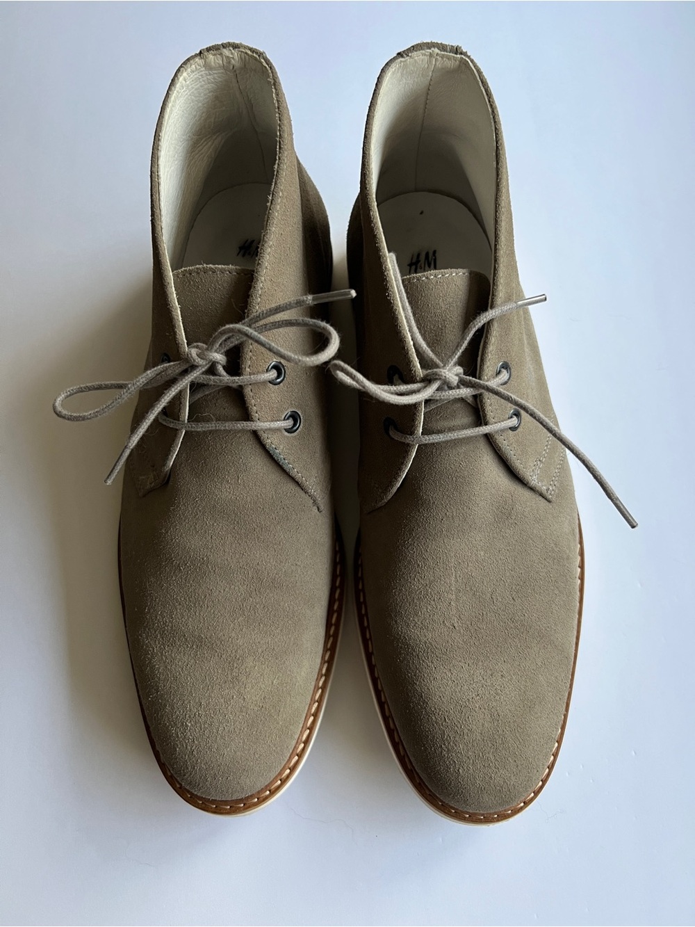 H&M Men's Grey Suede Chukka Boots size 10.5 42